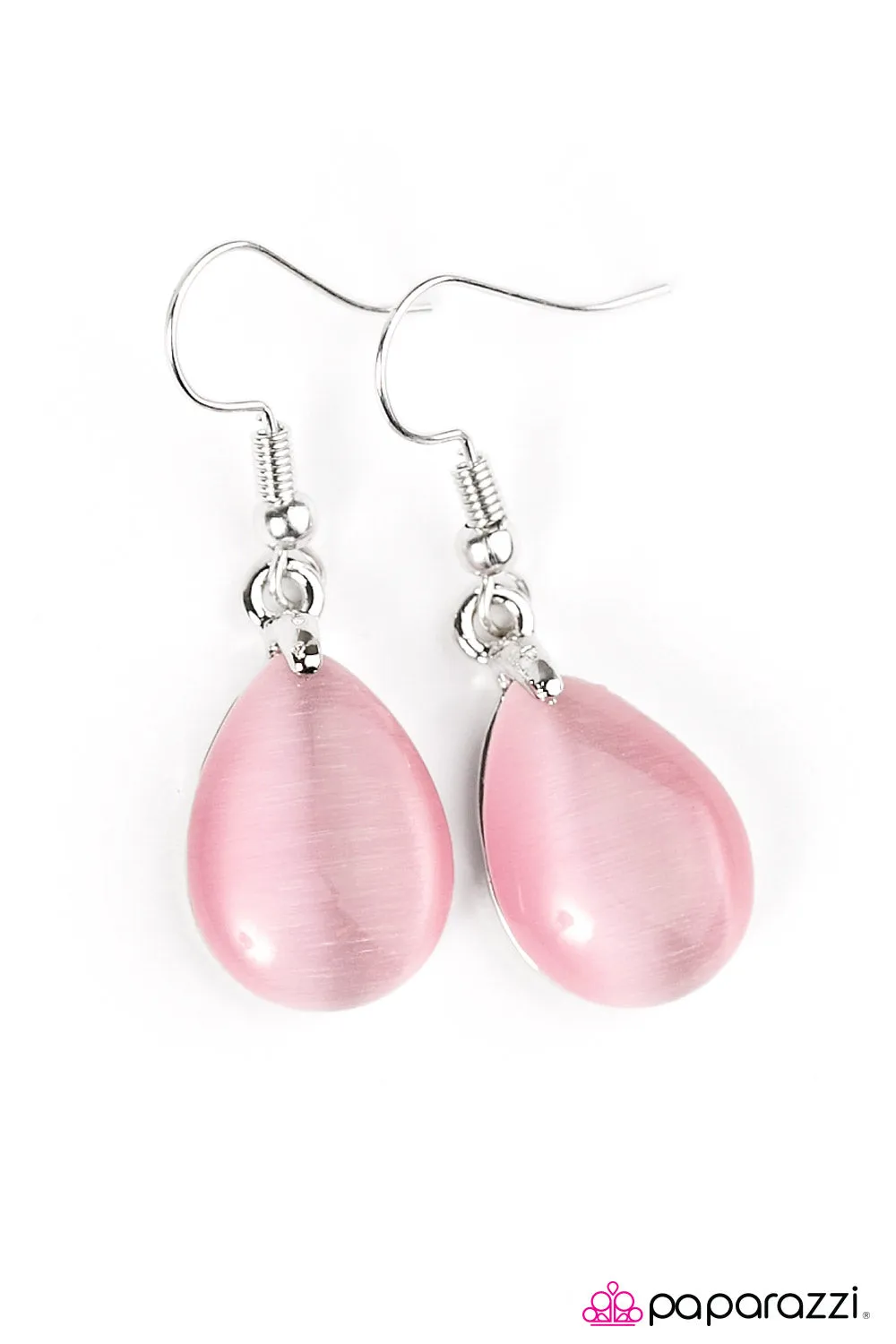 Open Door Jewelry - Drops Of Sunlight - Pink Earrings - Paparazzi Accessories