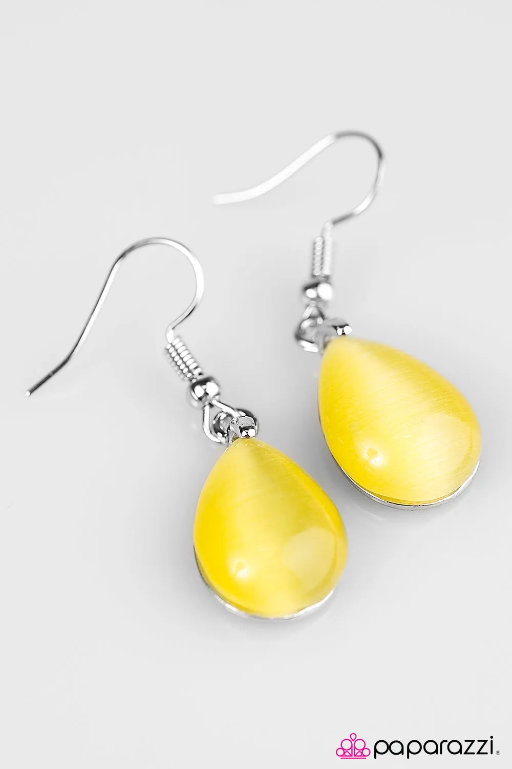 Open Door Jewelry - Drops Of Sunlight - Yellow Earrings - Paparazzi Accessories