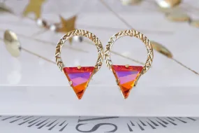 ORANGE PINK EARRINGS