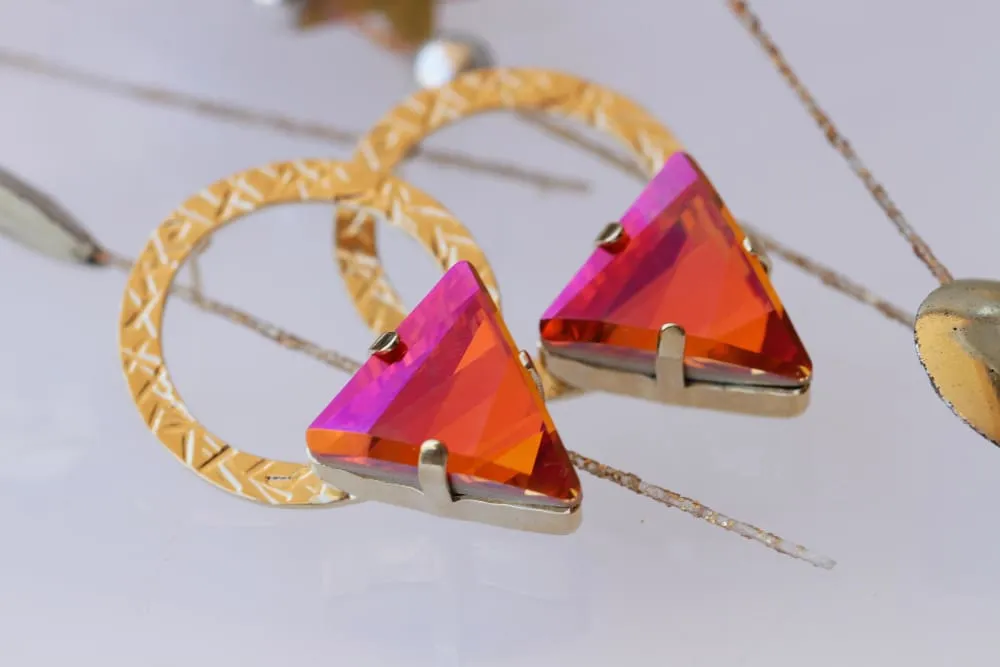 ORANGE PINK EARRINGS