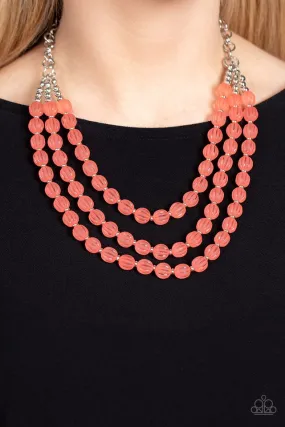 Paparazzi Necklace ~ Summer Surprise - Orange