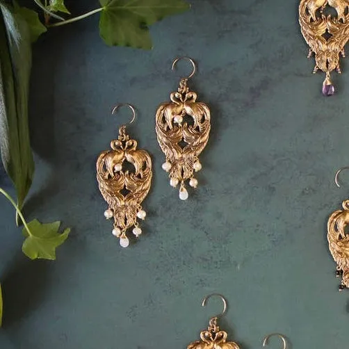 Peacock Palace Earring {multiple stones}