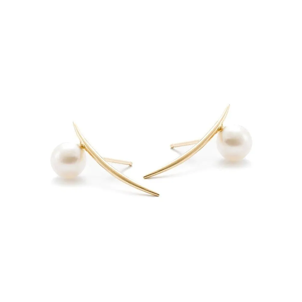 Pearl Arc Earrings