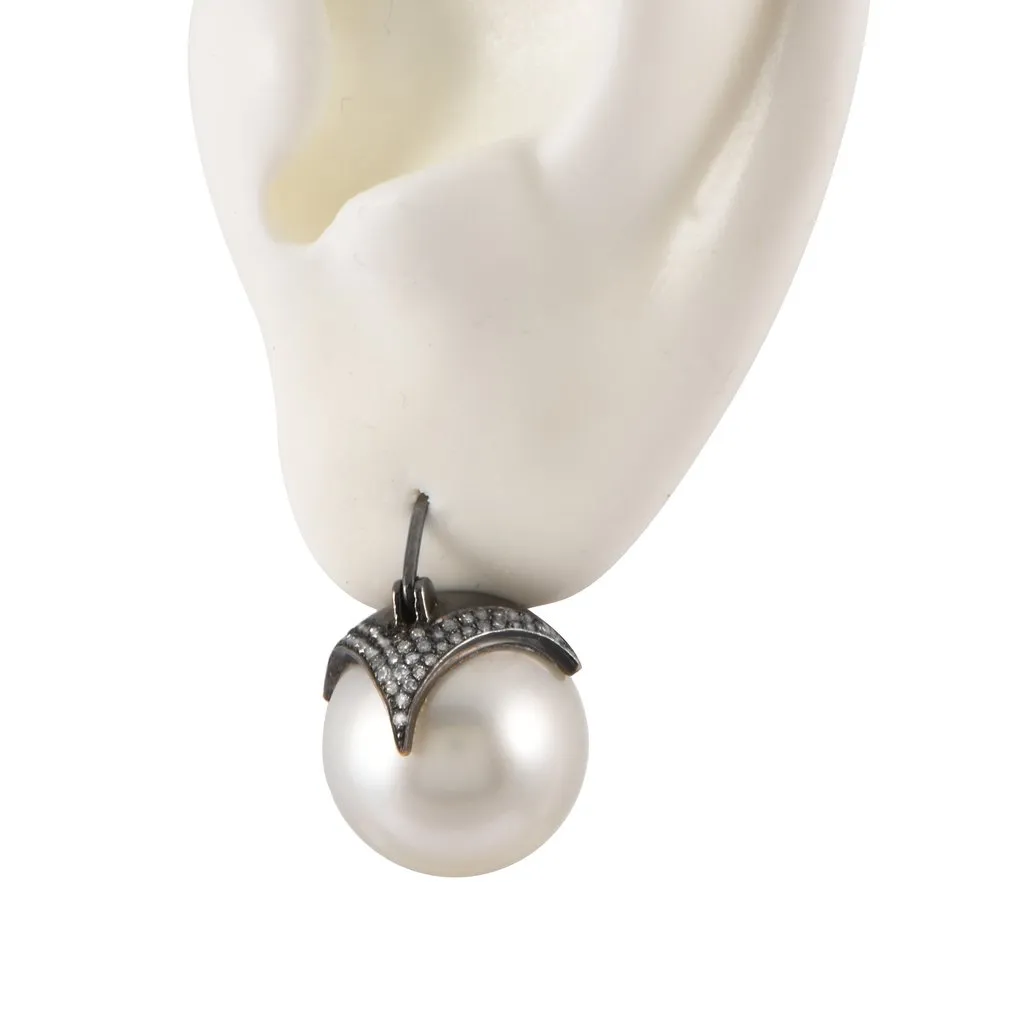 pearl armor earrings