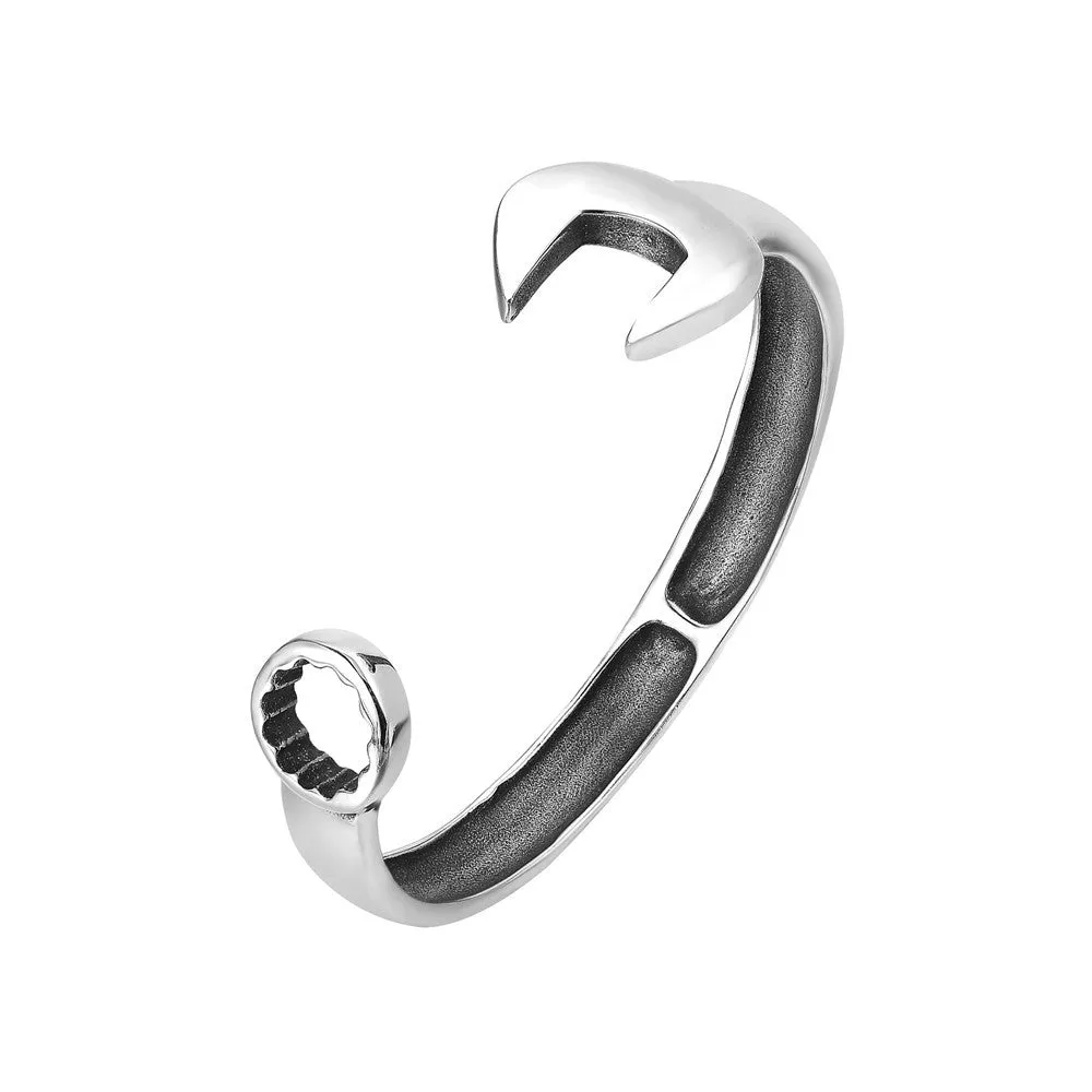 Personalized Vintage Titanium Steel Wrench Screw Bracelet for Men and Women - Wholesale Jewelry