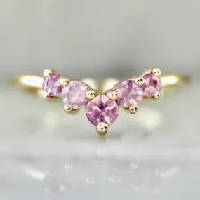 Power Trip Pink Opalescent Sapphire Band