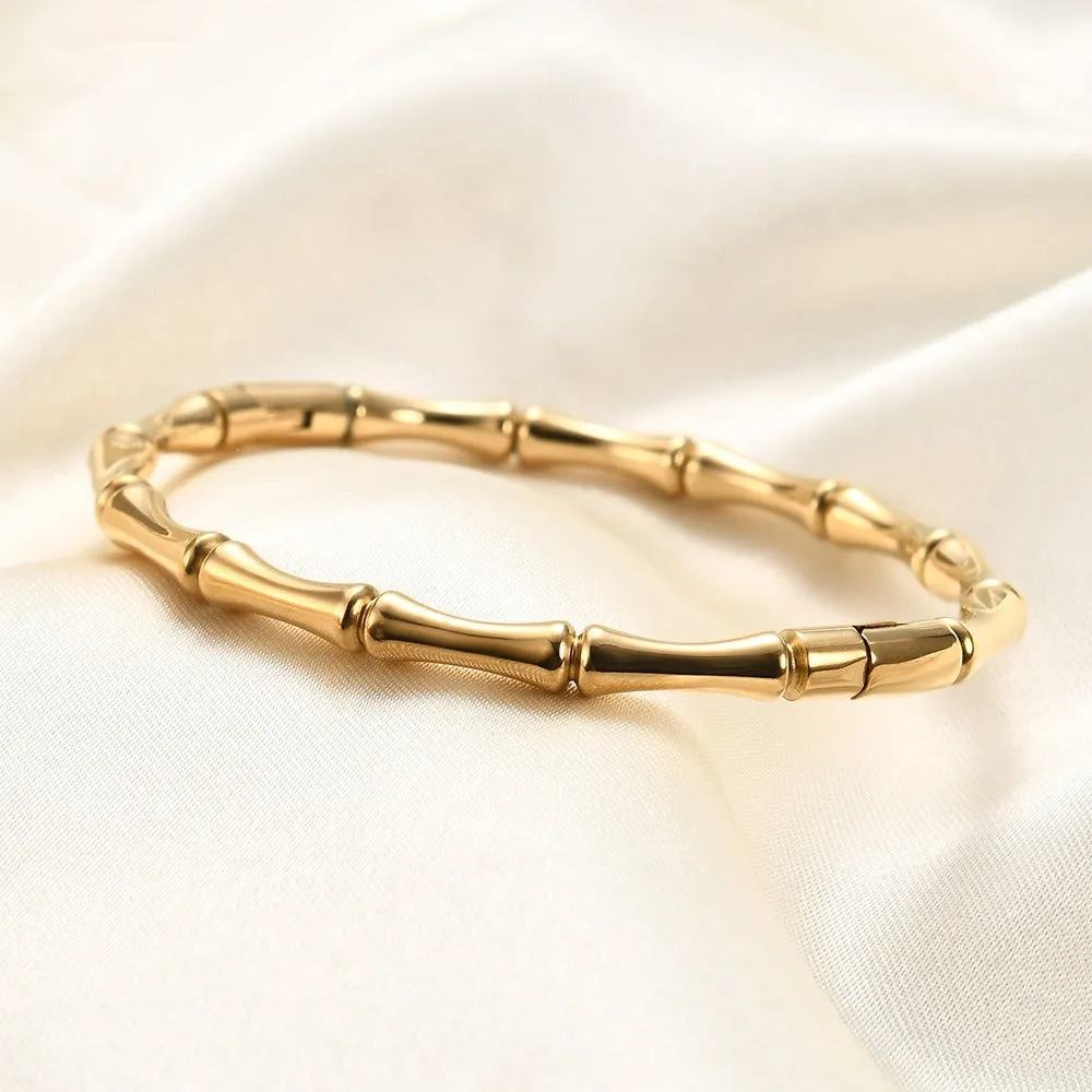 Pre Order: Bamboo Knot Stainless Steel Magnetic Bracelet