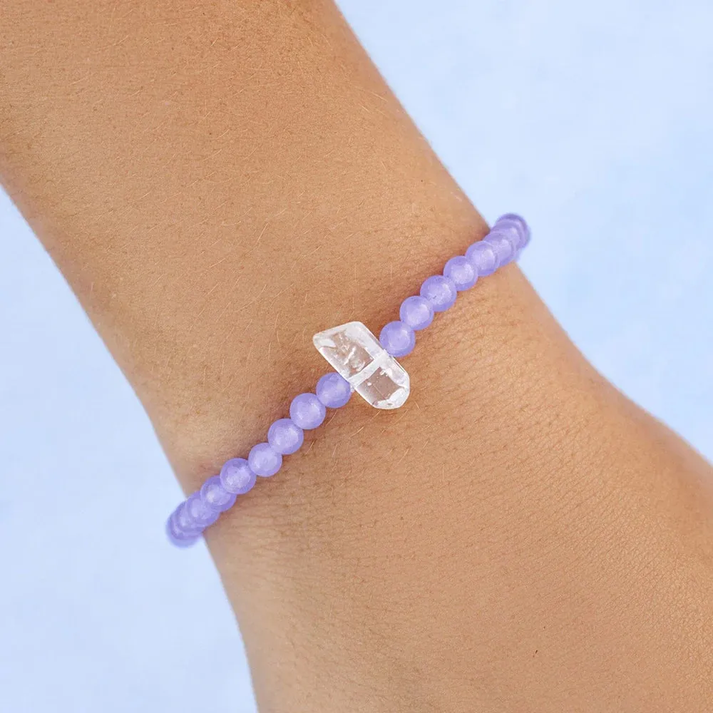 Pura Vida Amethyst Intention Stretch Bracelet