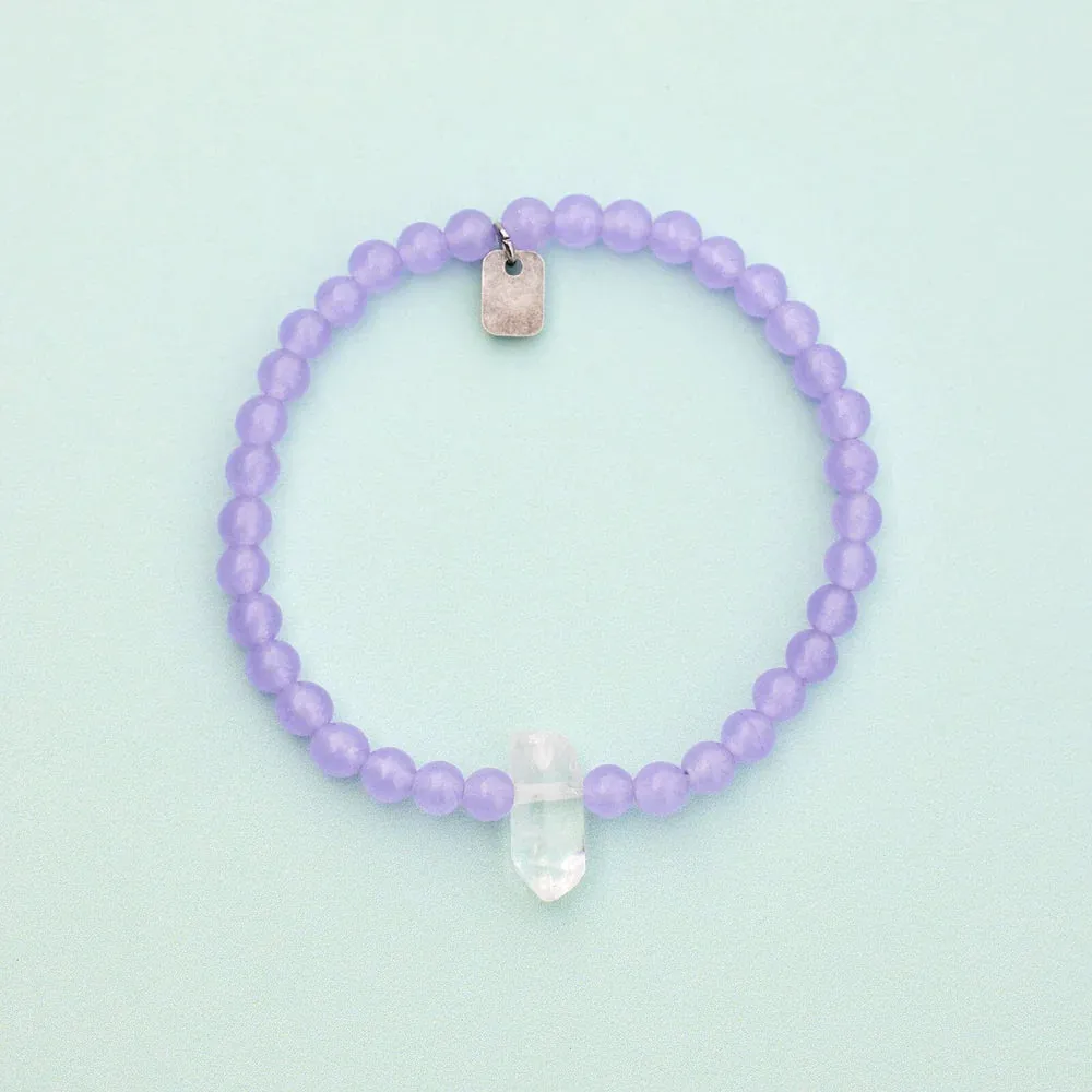 Pura Vida Amethyst Intention Stretch Bracelet