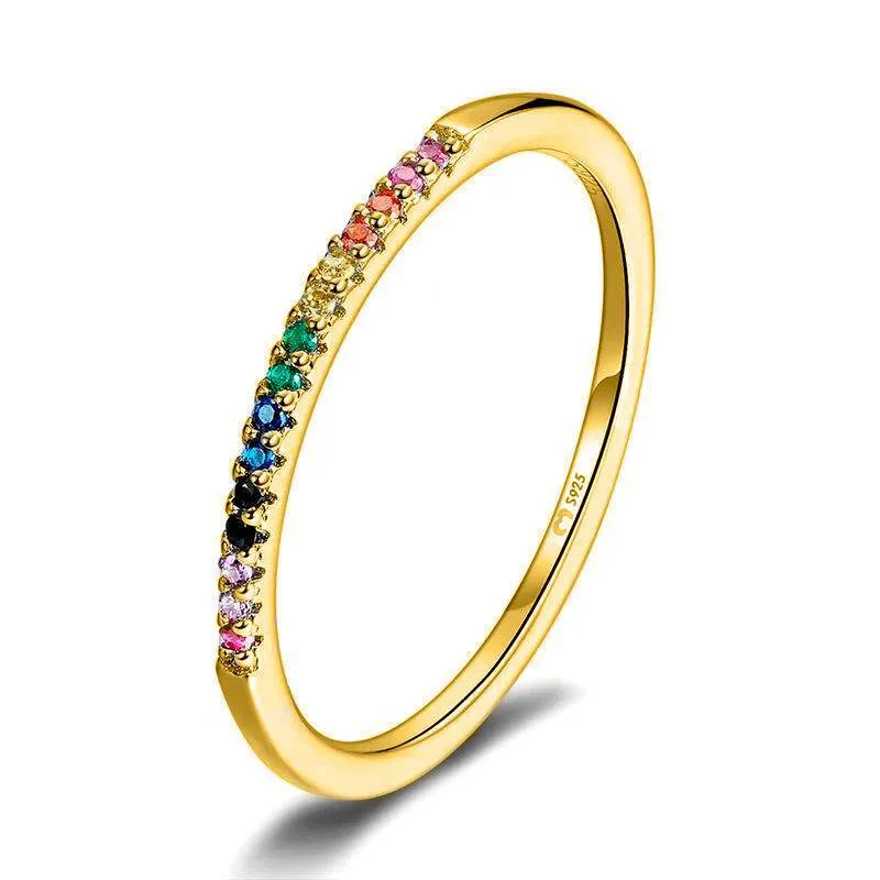 "Multicolor Rainbow" Ring