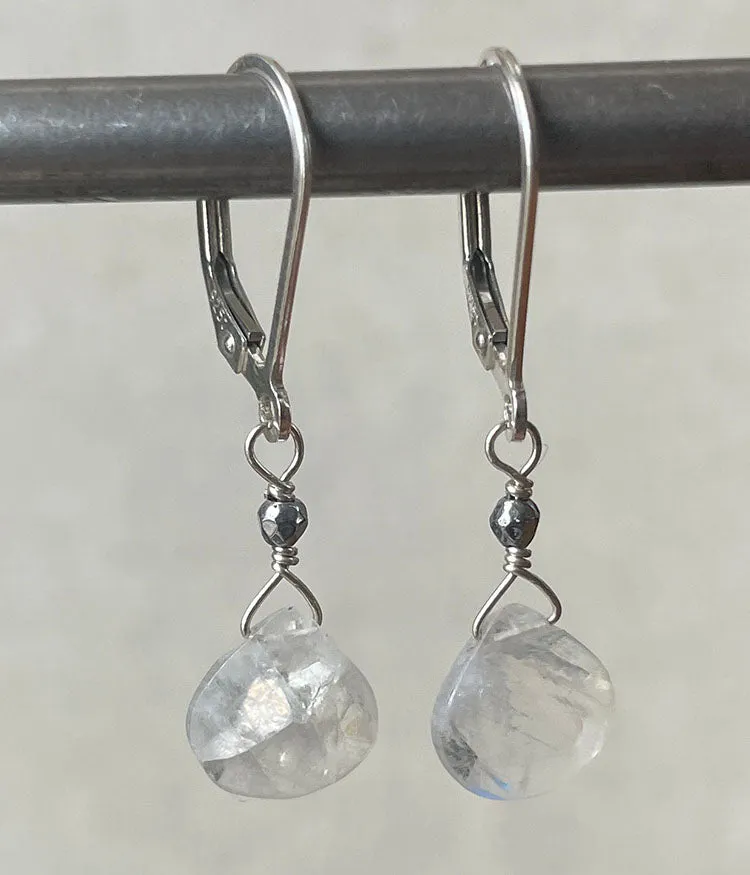 Rainbow Moonstone Earrings