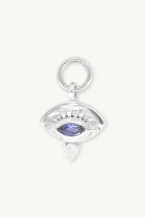 Ray Iolite Silver Charm