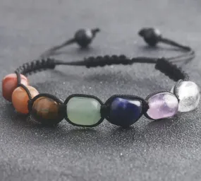 Reiki Healing Chakra Braided Bracelet