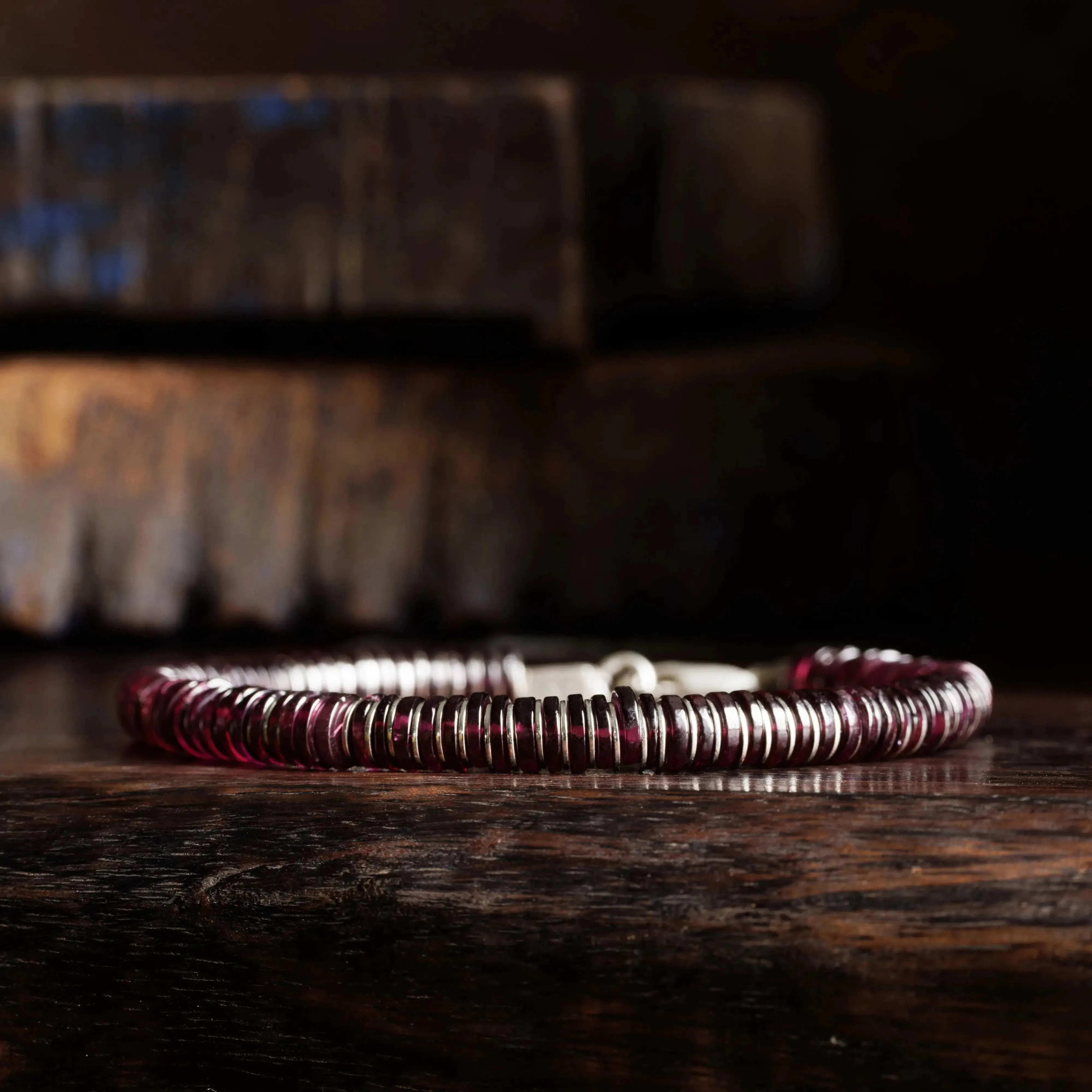 Rhodolite Garnet Bracelet I (4-7.5mm)