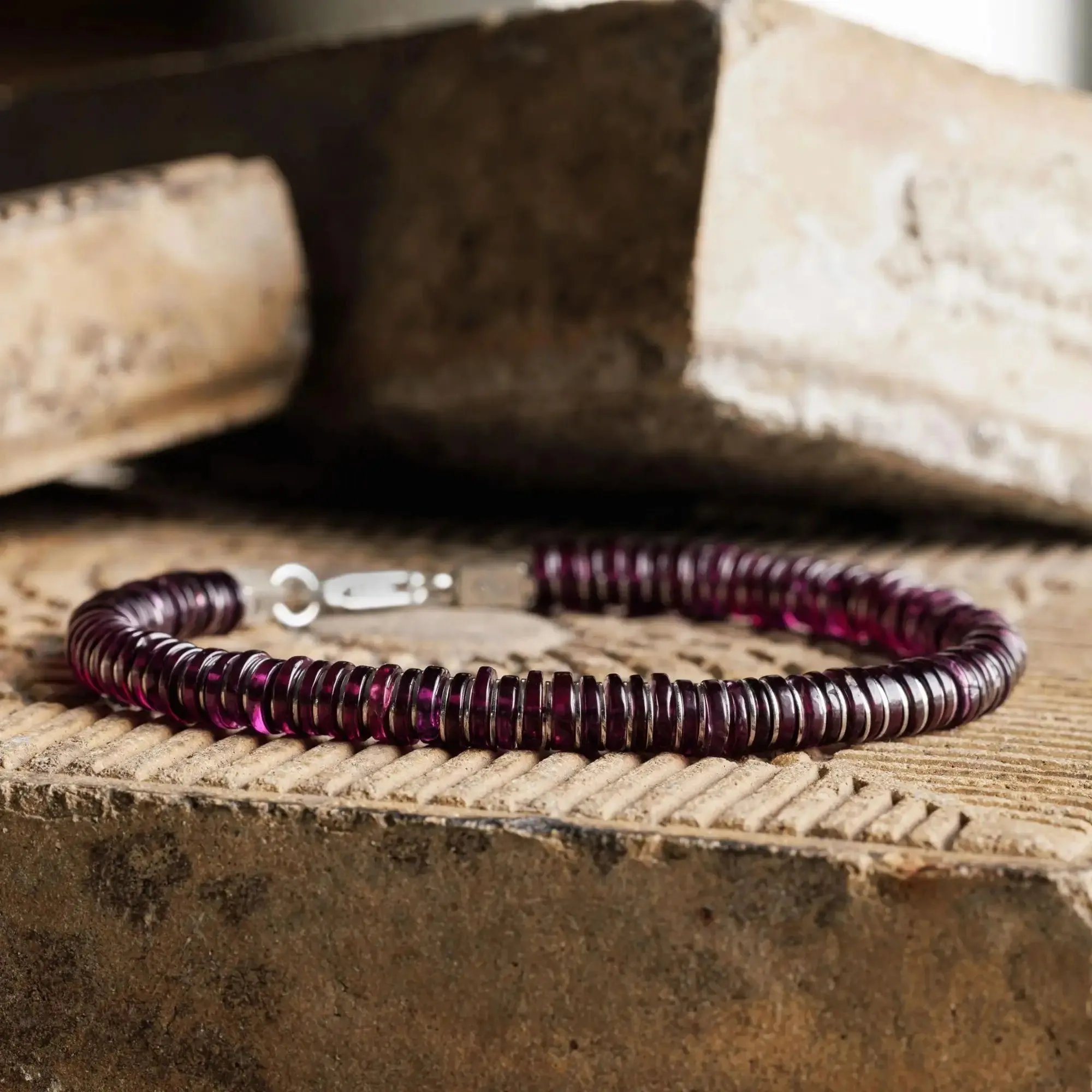 Rhodolite Garnet Bracelet I (4-7.5mm)