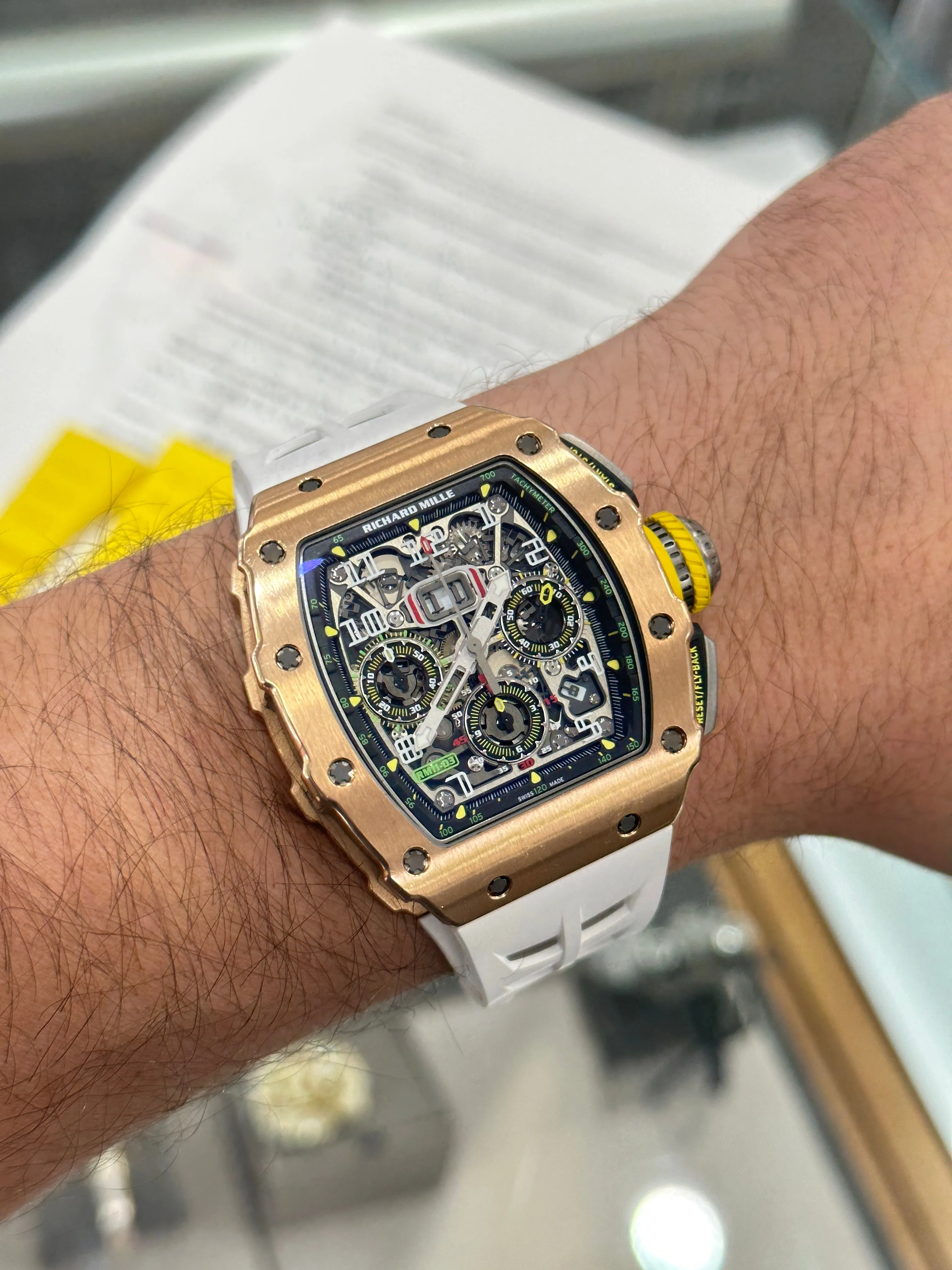 Richard Mille  RM 11-03 Flyback Chronograph 18-karat rose gold & Titanium B/P