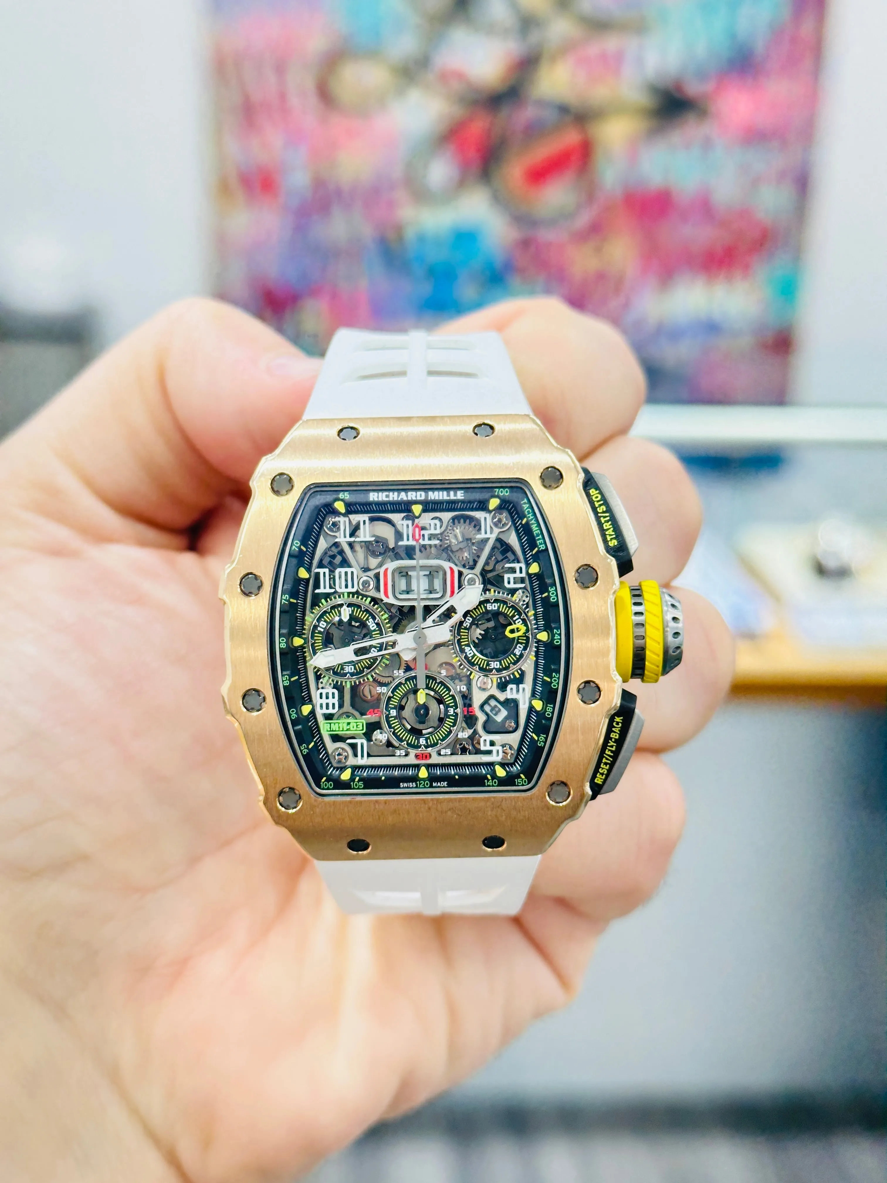 Richard Mille  RM 11-03 Flyback Chronograph 18-karat rose gold & Titanium B/P