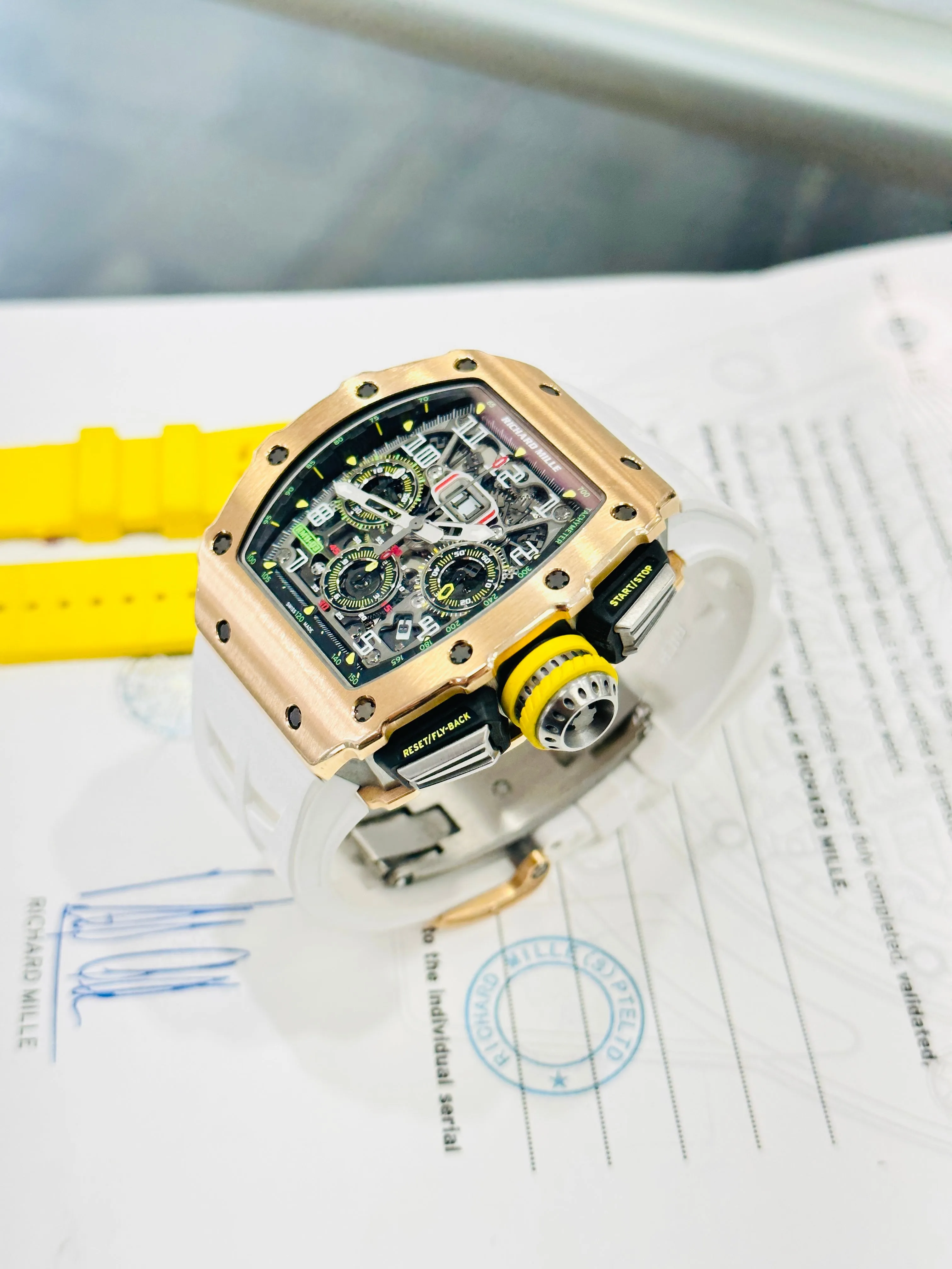 Richard Mille  RM 11-03 Flyback Chronograph 18-karat rose gold & Titanium B/P