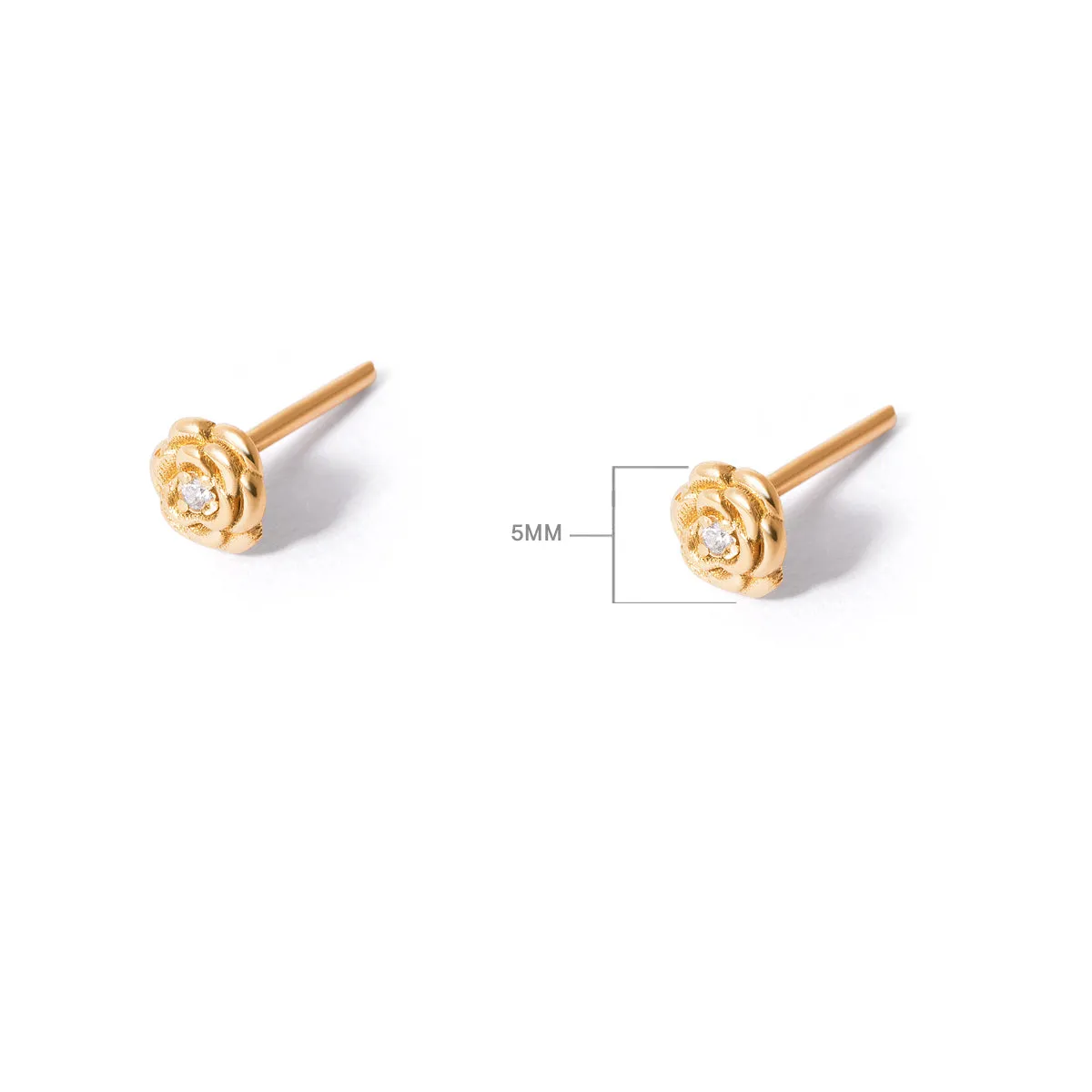 Rose Stud Earrings