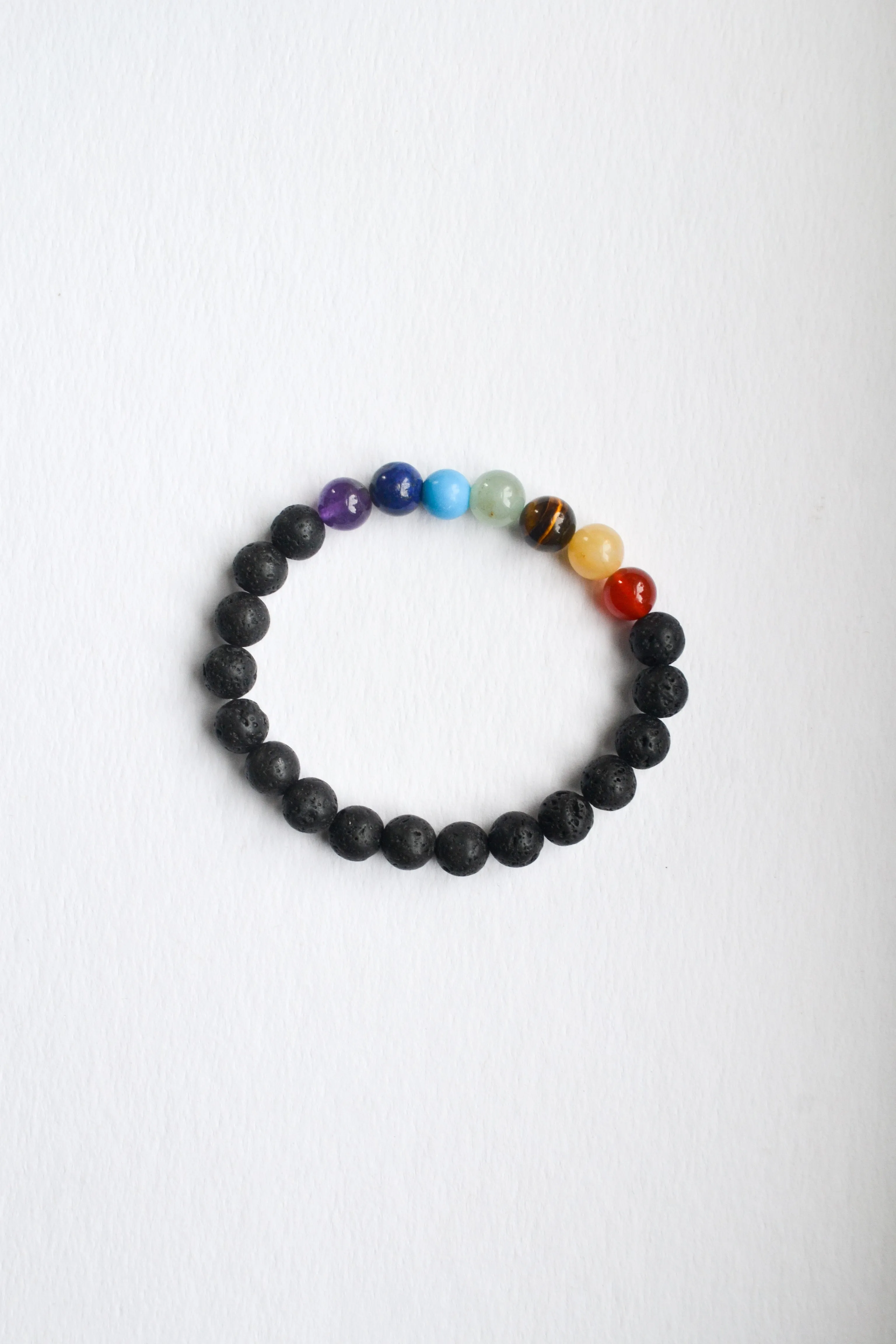 Semi Precious Lava Stone Bracelet