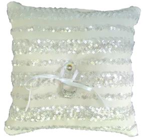 Sequin Shimmer Ring Bearer Pillow