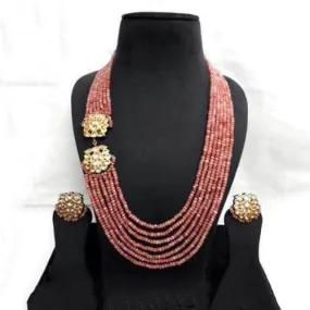 Side Kundan Pendant Nekclace Set