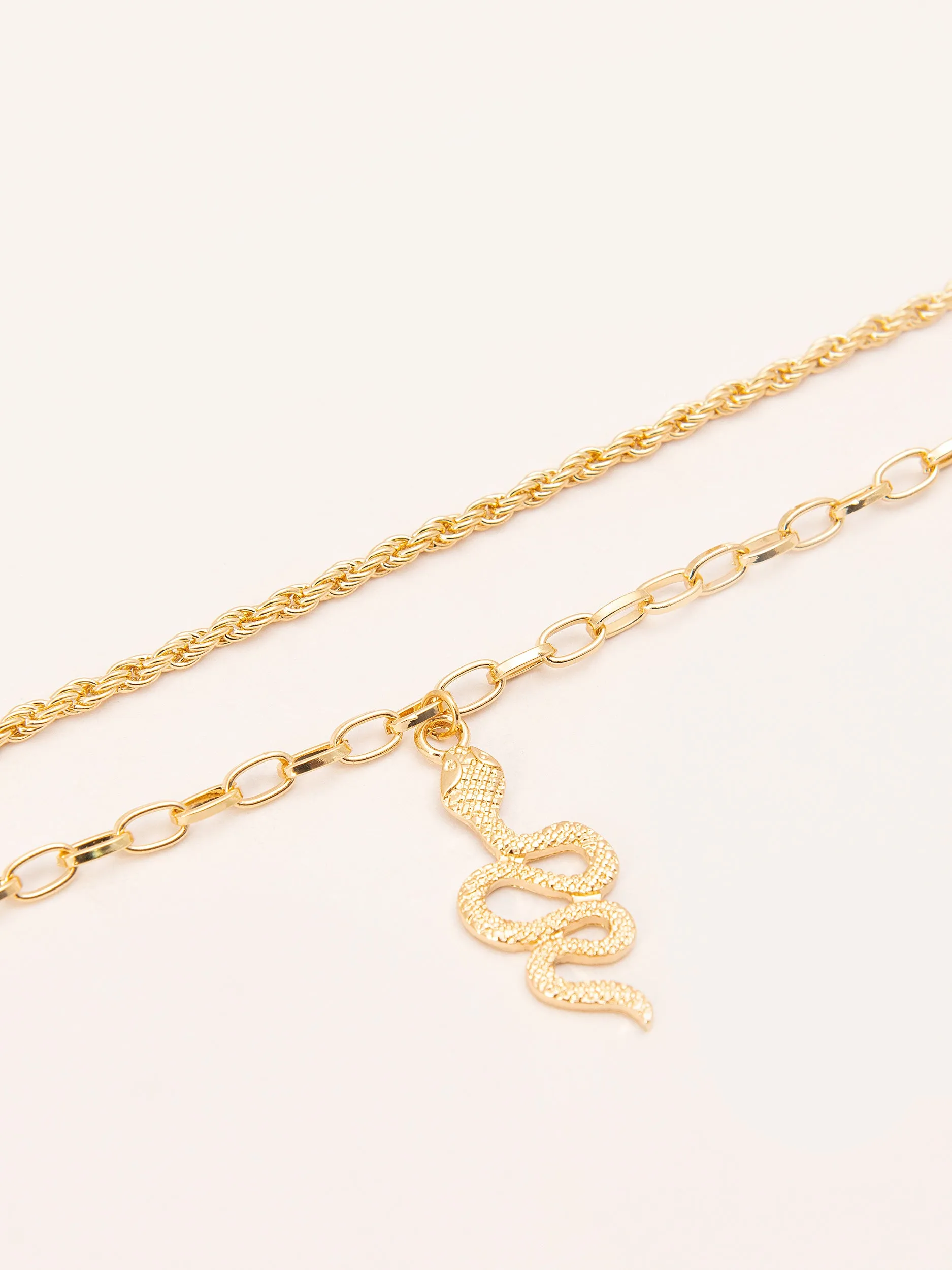 Snake Anklet Set