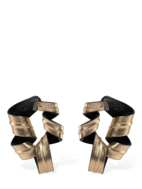 So-le Studio   Nastro leather stud earrings 