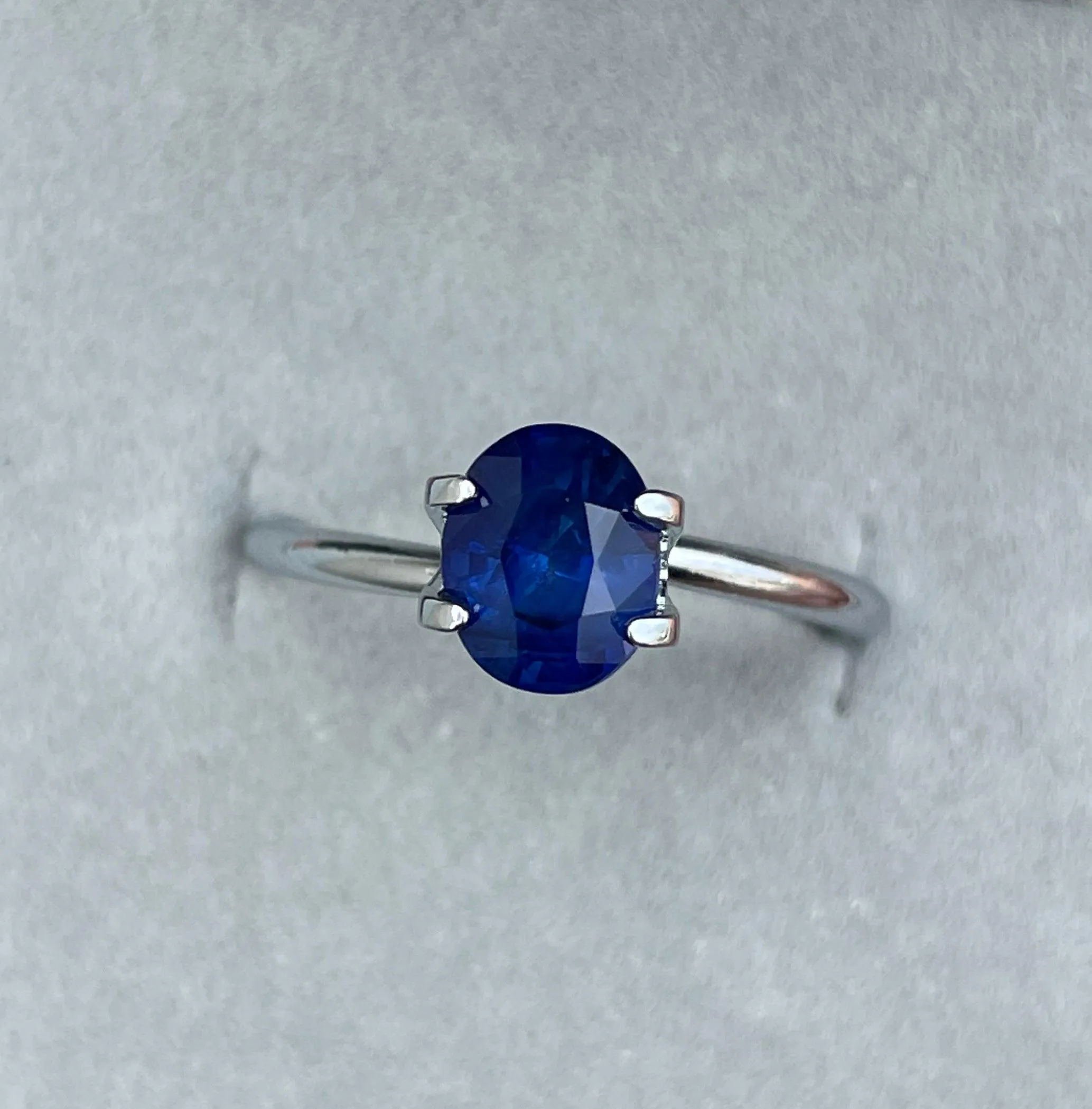 Sri Lanka Blue Sapphire, 1.67 ct, Genuine Blue Sapphire Loose Stone, Low Cost Gem for Wedding Rings, Faceted Sapphire, September Birthstone