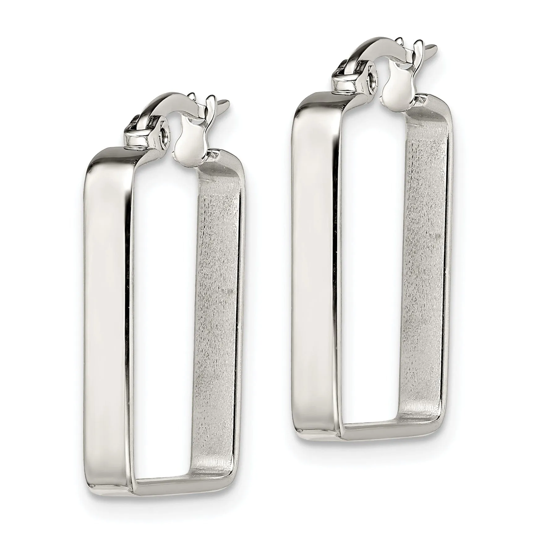 Stainless Steel Square Hoop Earrings 20MM