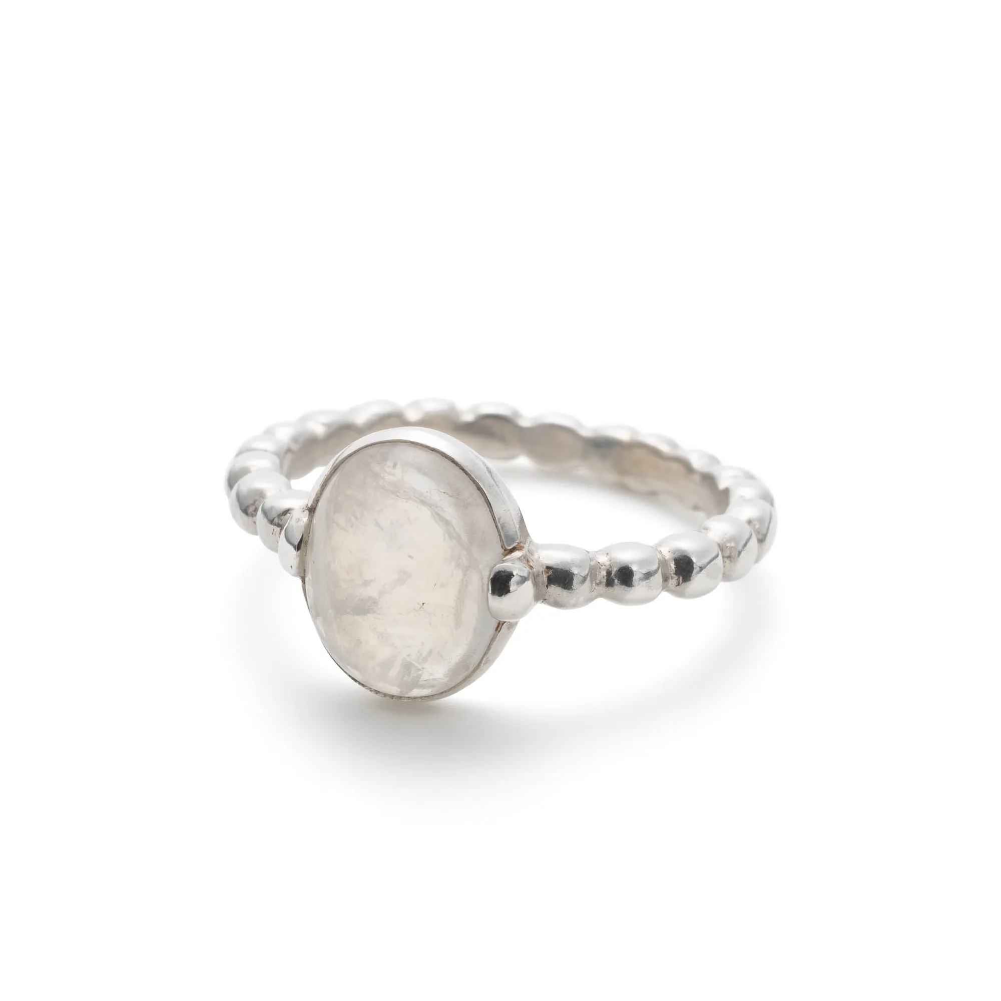 Statement Rainbow Moonstone Ring - Real Moonstone Ring - Vintage Oval Bezel Ring