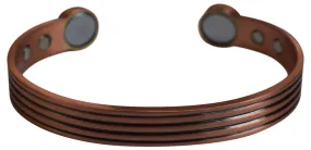 Striped 100% Copper Bracelet. Made with Solid and High Gauge Pure Copper& Magnets Helps Reducing Joint Pain and Stiffness,