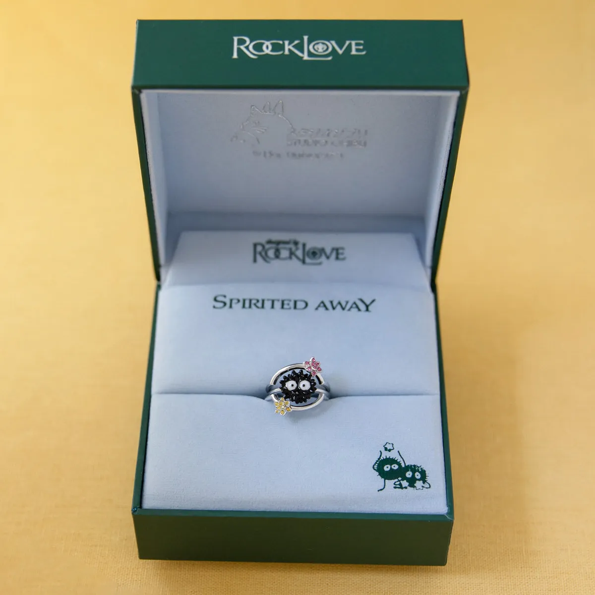 Studio Ghibli X RockLove SPIRITED AWAY Soot Sprite Stacker Rings