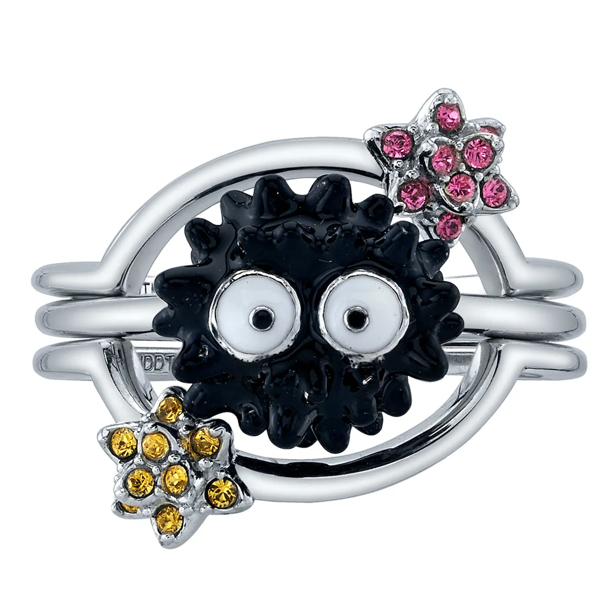 Studio Ghibli X RockLove SPIRITED AWAY Soot Sprite Stacker Rings