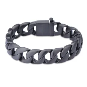 Stylish Korean-Inspired Personalized Titanium Steel Bracelet for Men in Glossy Gold Finish