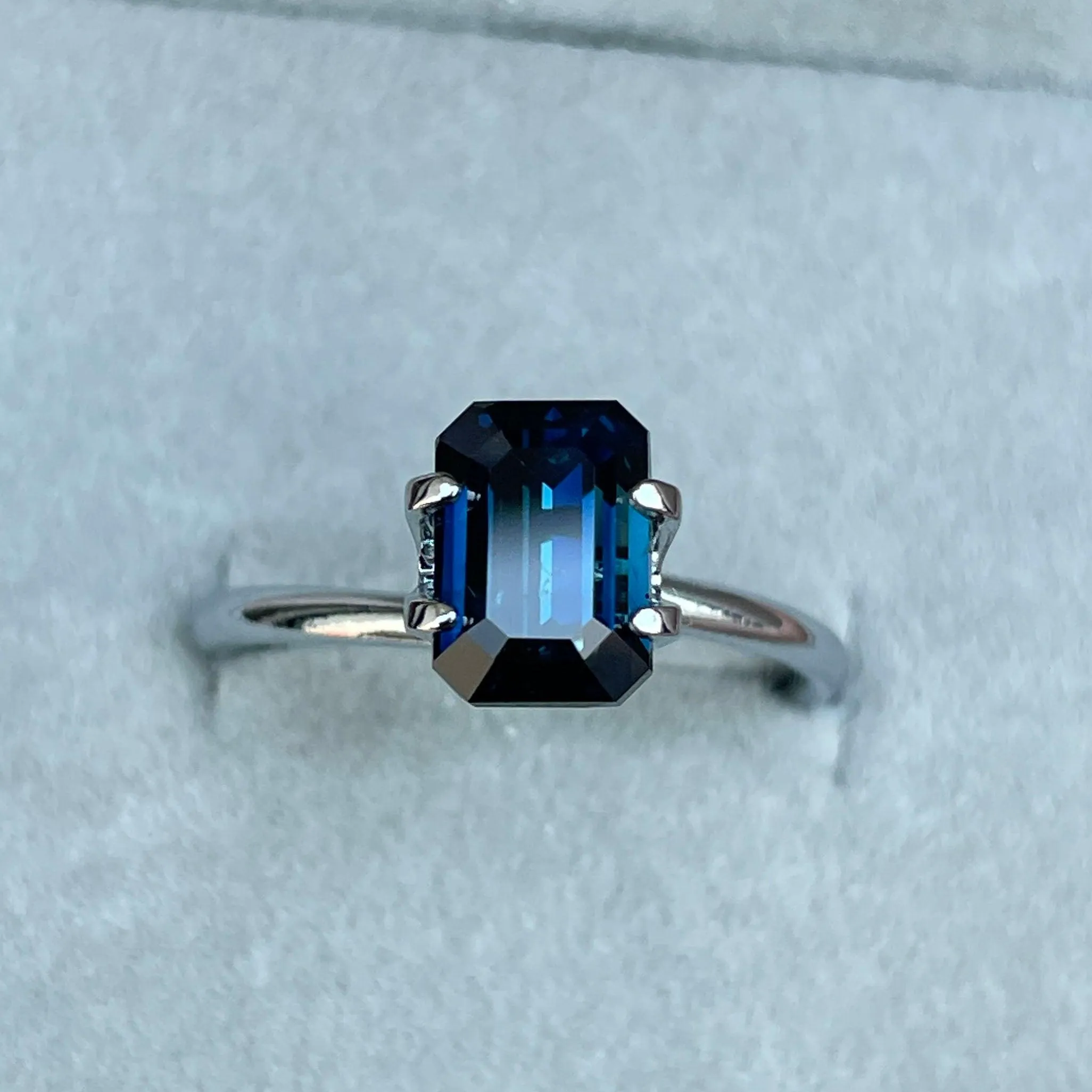 Teal Blue Sapphire 3.01 Ct, Natural Blue Green Sapphire Ring, Teal Sapphire Engagement Ring, bespoke Ring, For Custom ring Loose gem