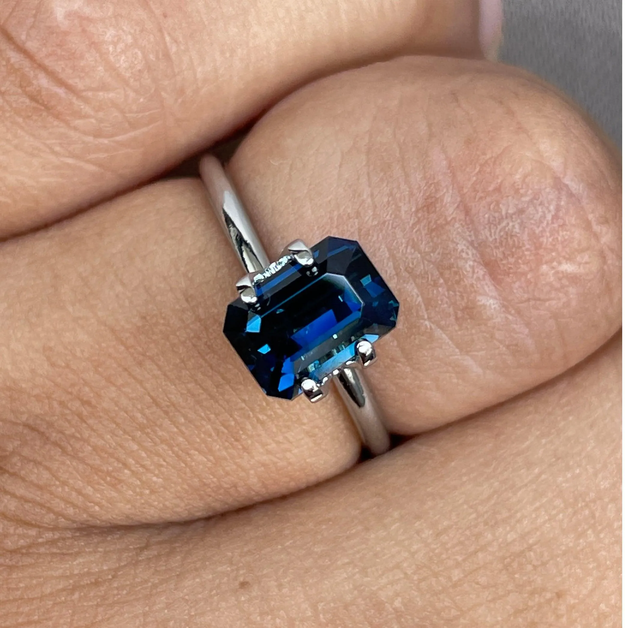 Teal Blue Sapphire 3.01 Ct, Natural Blue Green Sapphire Ring, Teal Sapphire Engagement Ring, bespoke Ring, For Custom ring Loose gem