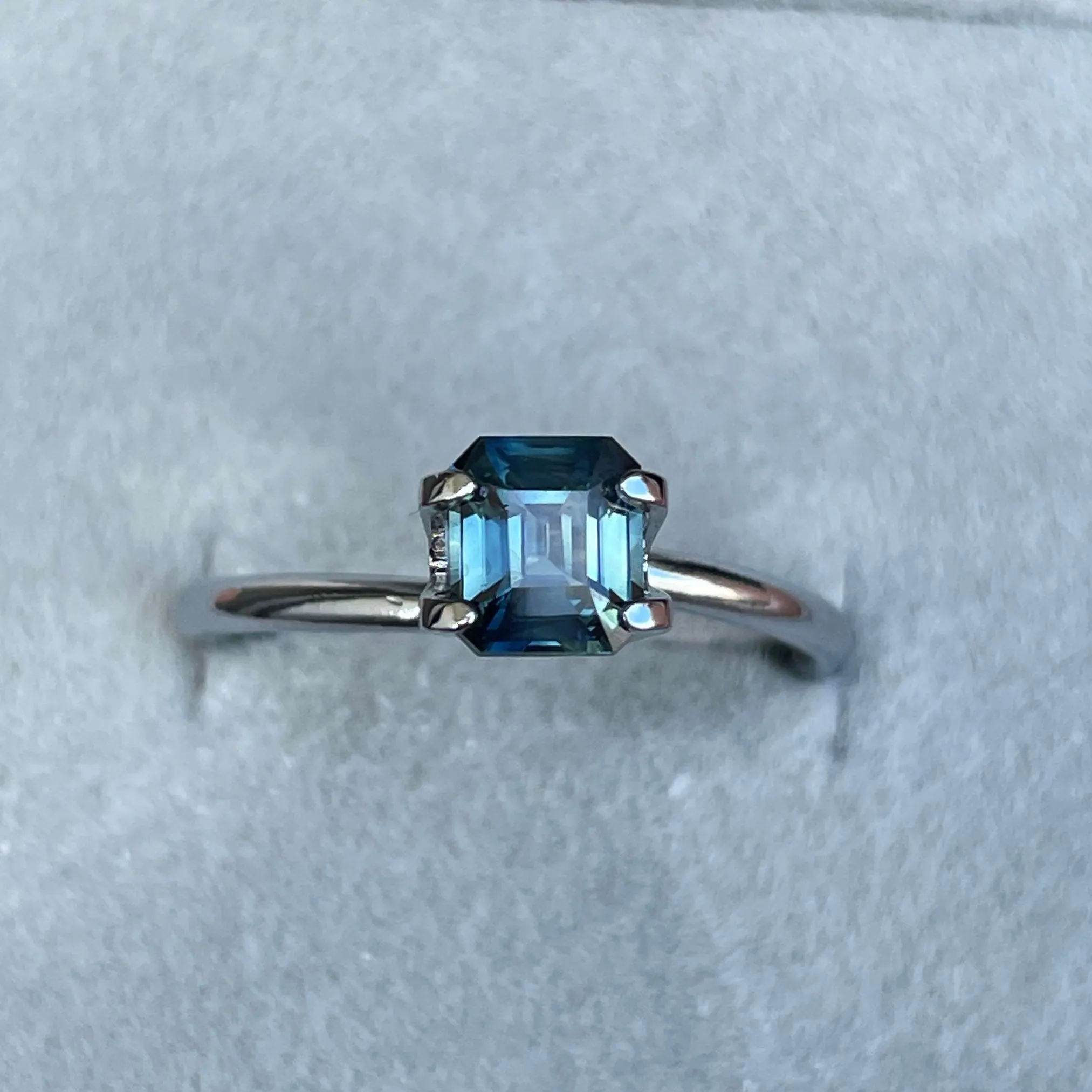 Teal Sapphire 1.04 Ct, Natural Teal Sapphire Ring, Teal Sapphire Engagement Ring, bespoke Ring, For Custom ring Loose gem