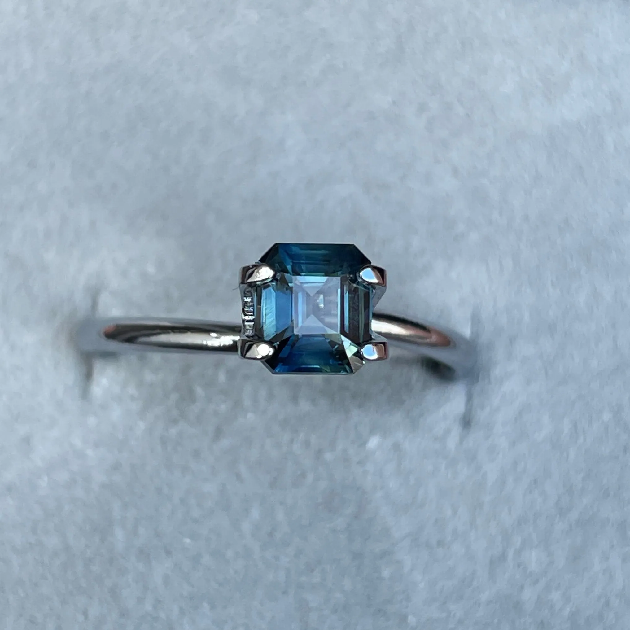 Teal Sapphire 1.04 Ct, Natural Teal Sapphire Ring, Teal Sapphire Engagement Ring, bespoke Ring, For Custom ring Loose gem