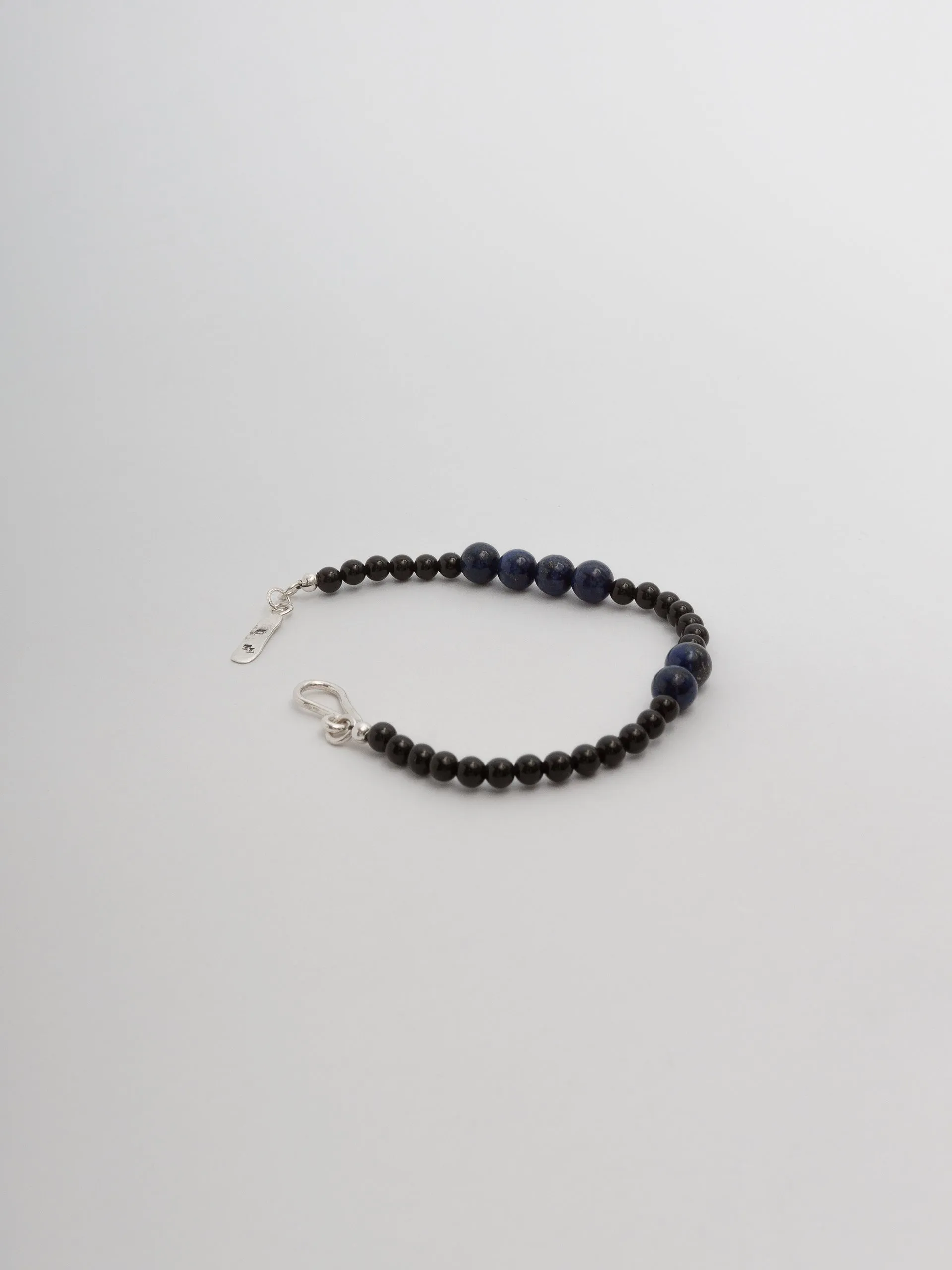 The Lair Jewellery Tsuki Bracelet Lapis Lazuli   Black Onyx