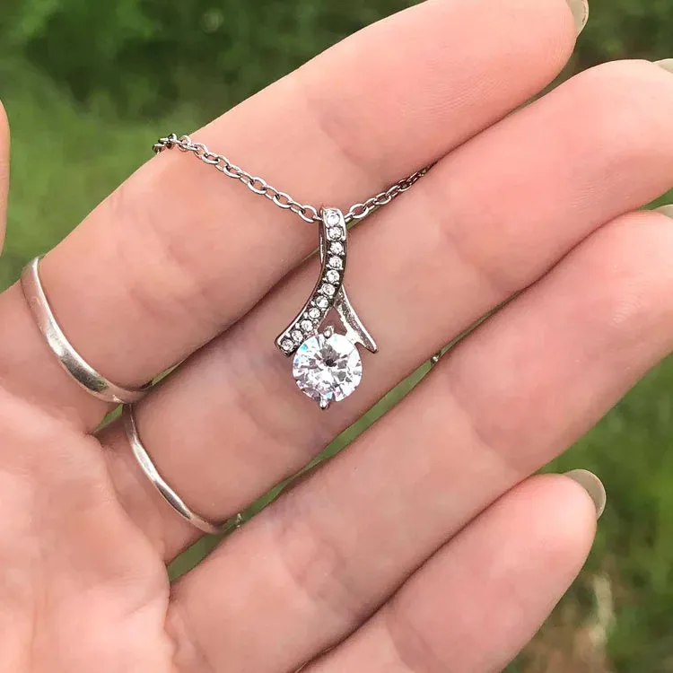 To My Boyfriend's Mom Necklace - Thank You For Raising The Man Of My Dreams - Alluring Necklace