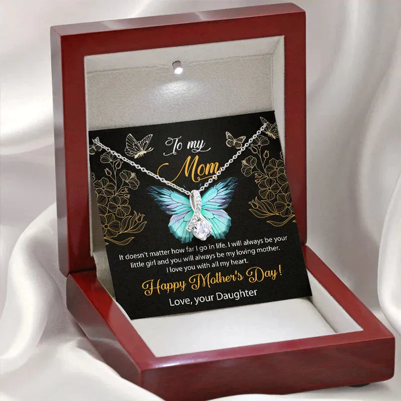 To My Mom necklace, Alluring Beauty Luxury Necklace, Gift for Mom, Mother's day Gift for Mom