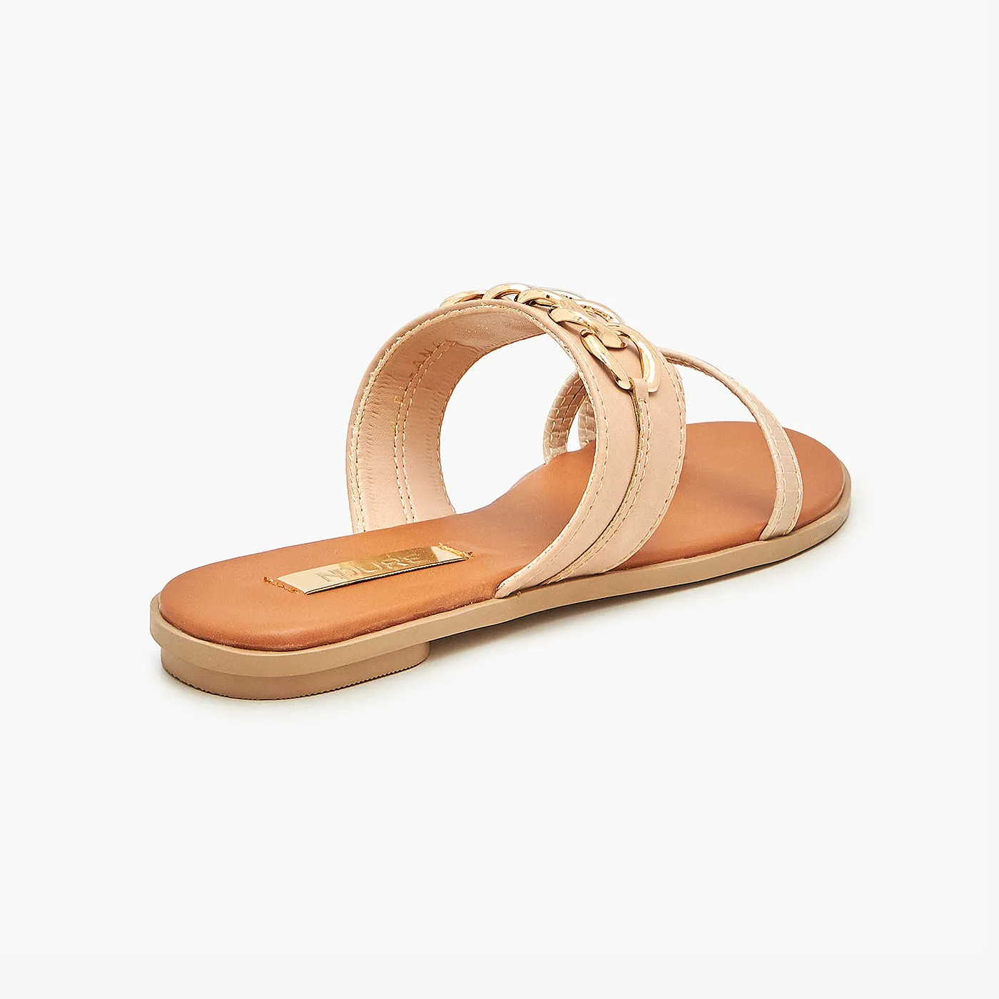 Toe Ring Strappy Slides