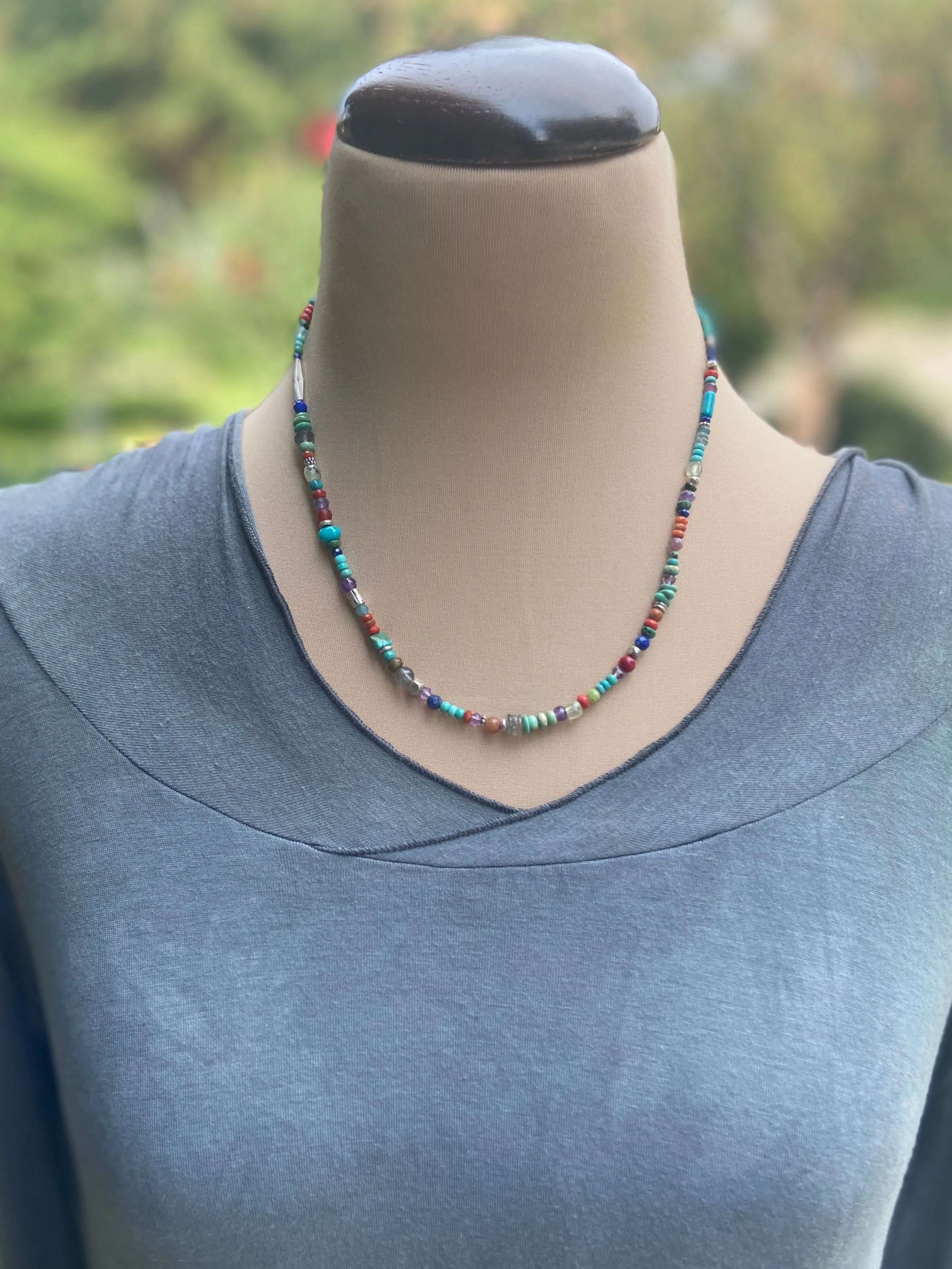 Turquoise Rainbow Necklace