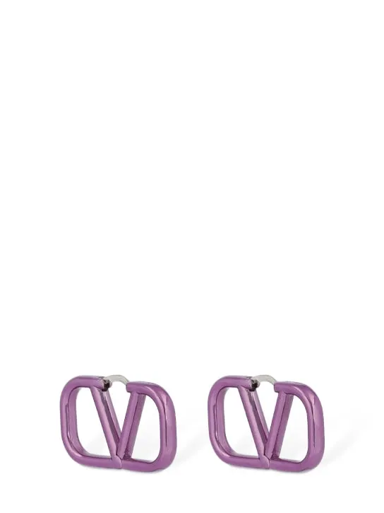 Valentino Garavani   2.5cm V logo signature earrings 