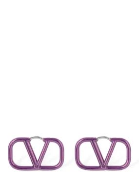 Valentino Garavani   2.5cm V logo signature earrings 