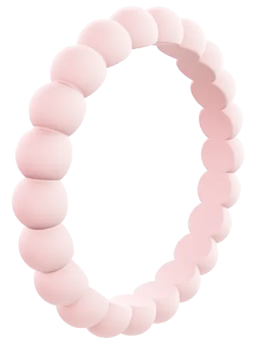 Women's Stackable Bead Silicone Ring